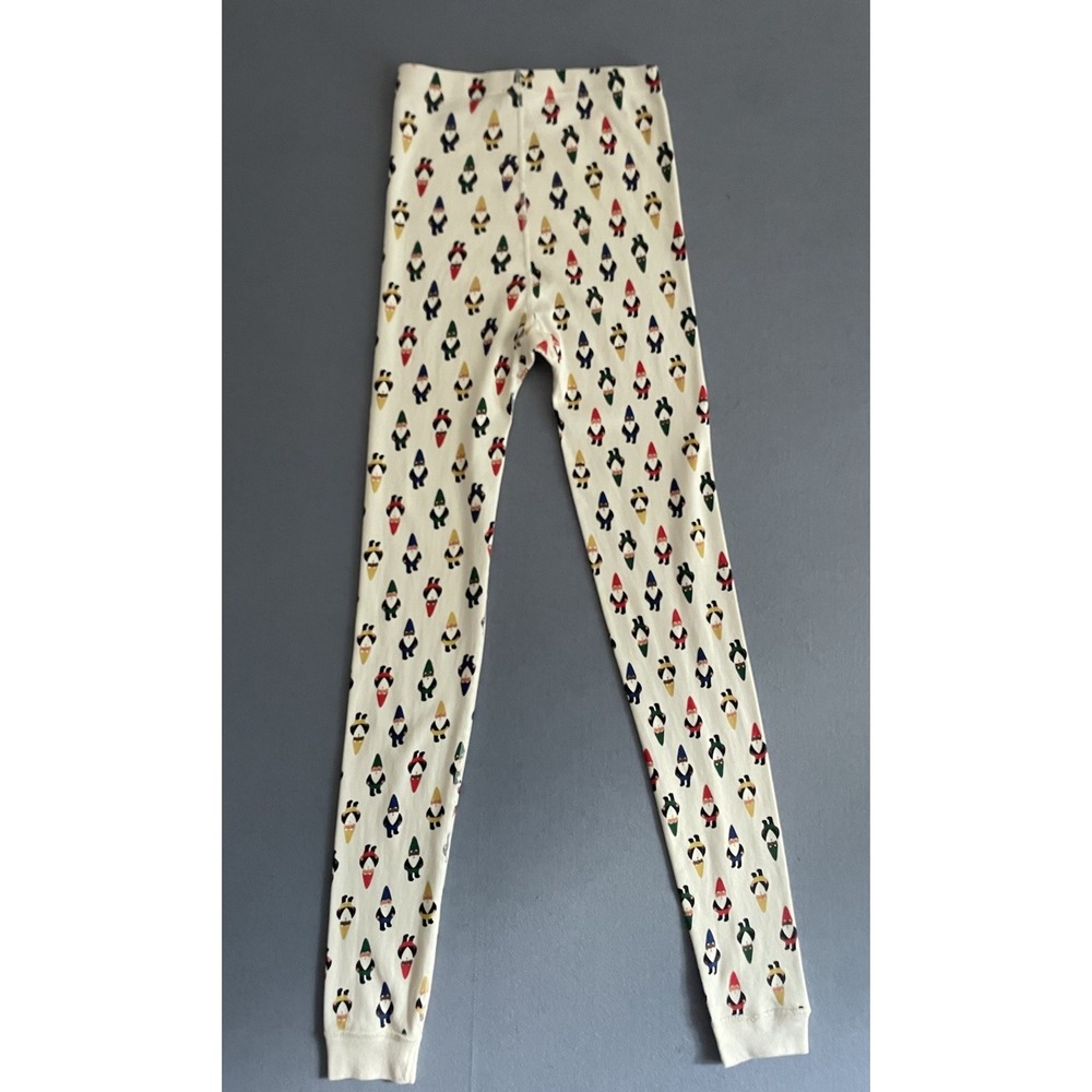 Hanna Anderson Girl Boy 14 Long John Pajama Pant Gnomes Christmas Holiday Organi - Picture 4 of 10